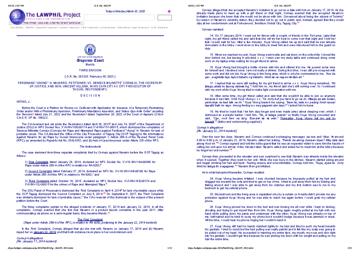 263329 - Supreme Court Text - Constitution Statutes Executive Issuances ...