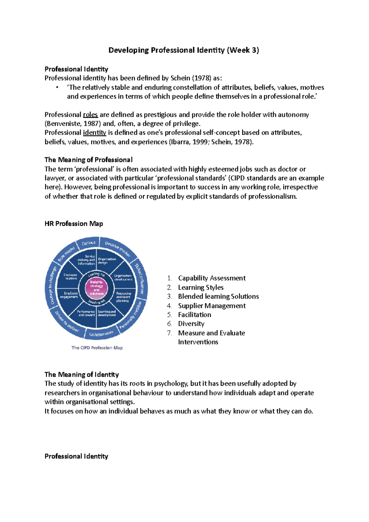 Developing Professional Identity in Week 3: Key Insights and Techniques ...