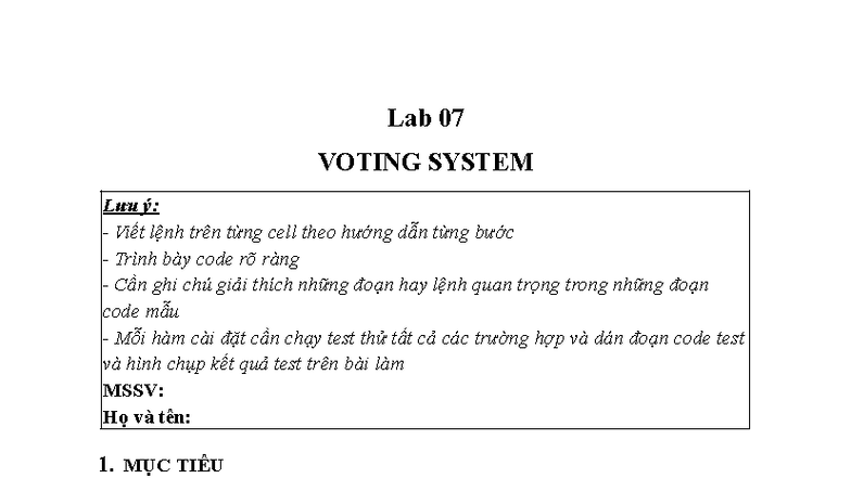 Lab 07 - Voting System: Implementing a Blockchain-Based Voting Contract - Document Preview