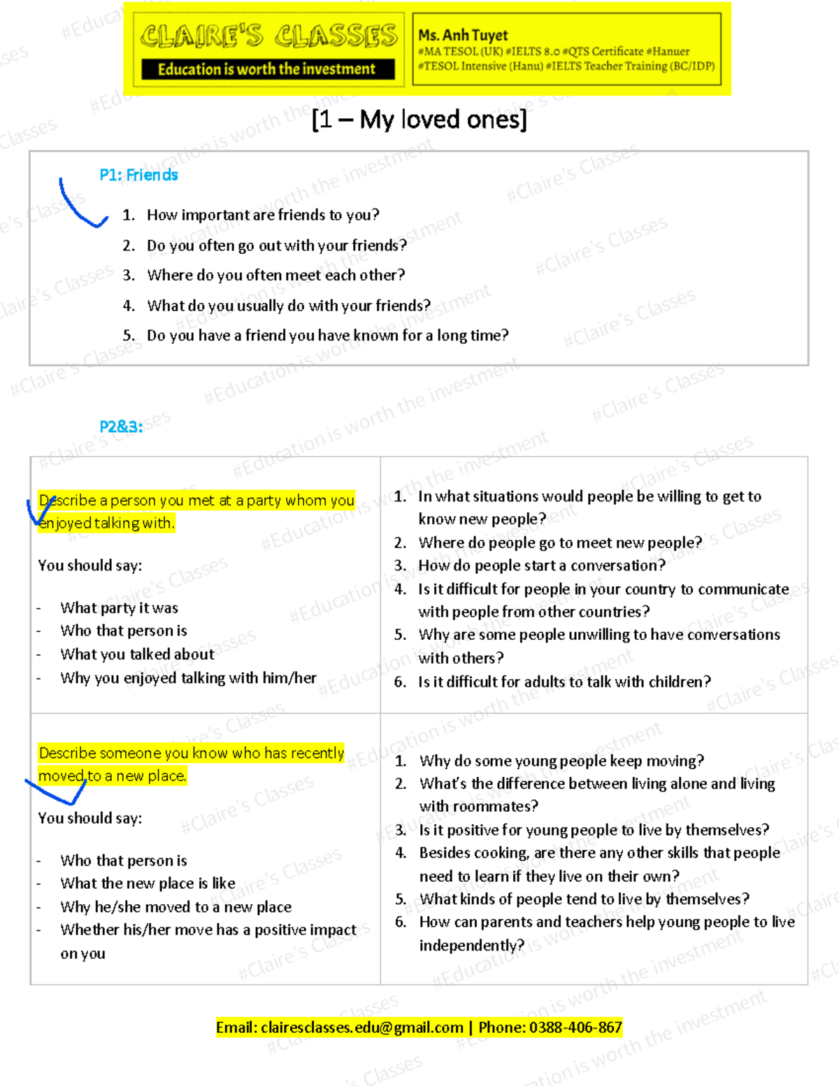148 - Speaking Study Guide: Strategies & Topics for Discussions - Studocu
