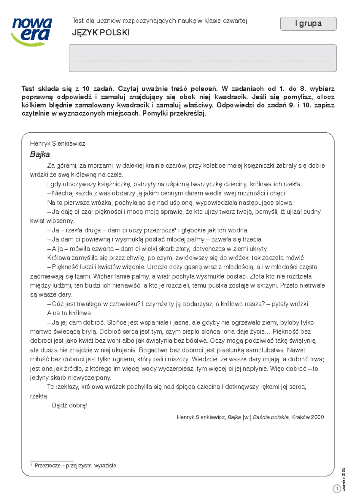 Sprawdzian Z J.pol Kl 7 Miedzy Nami Rozdzial 2 www.studocu.com