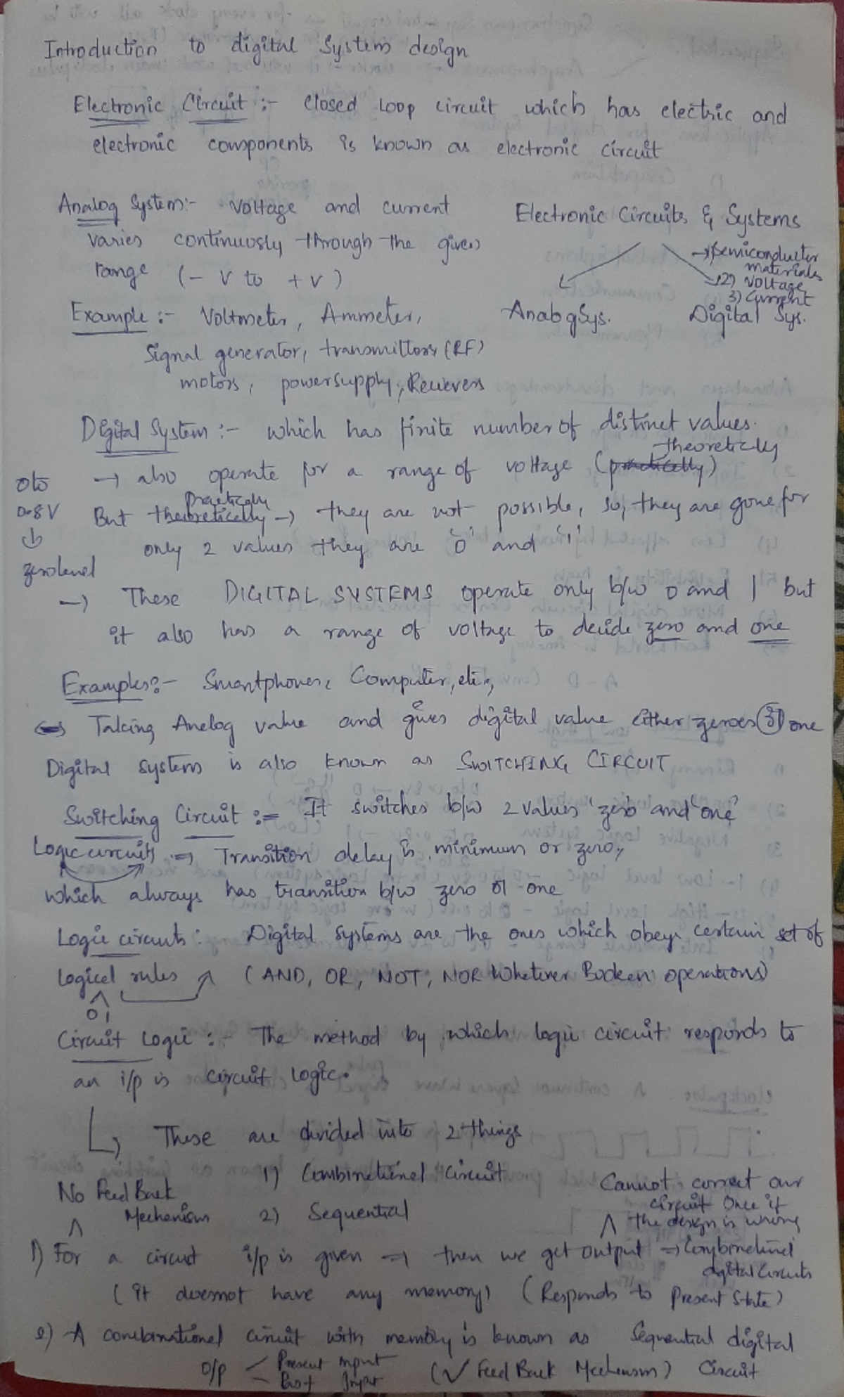 DSD Unit 1 - digital signal processing notes - Digital Signal ...