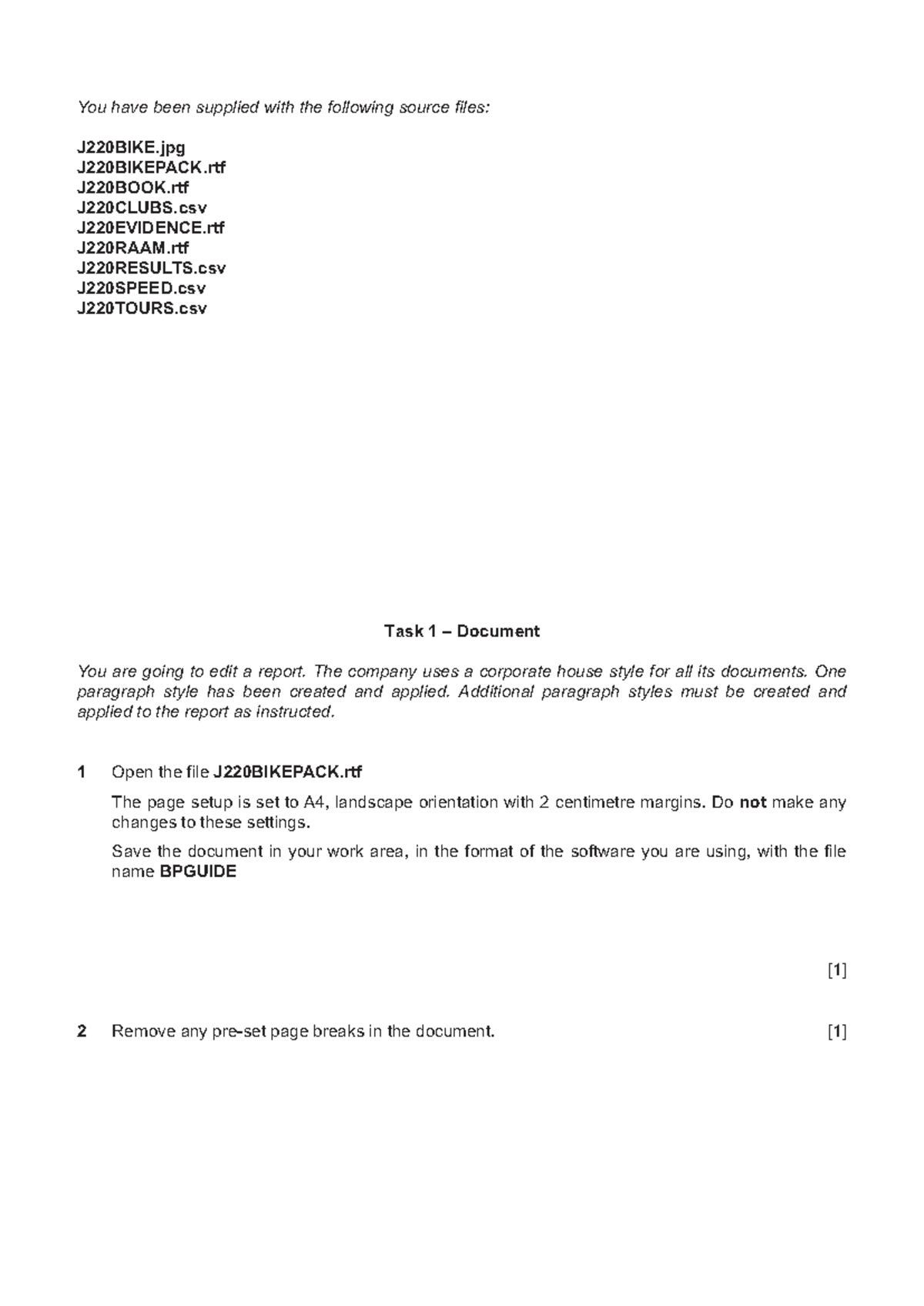 J220 - Task 1 Report Editing and Formatting Guide - Studocu