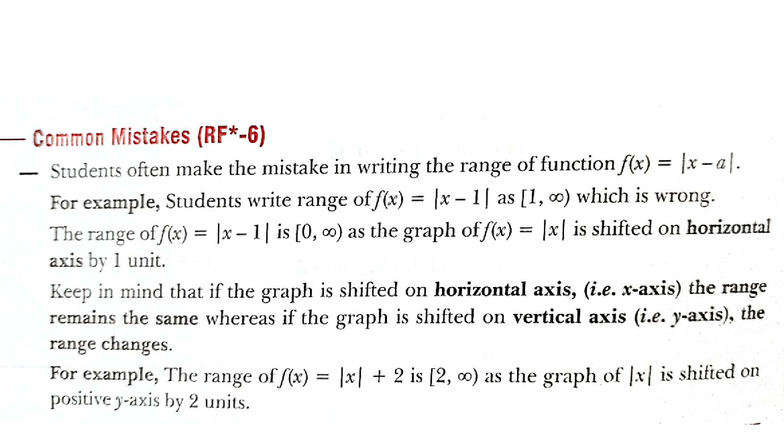 Functions (MATH101) - Common Mistakes in Range and Types - Studocu