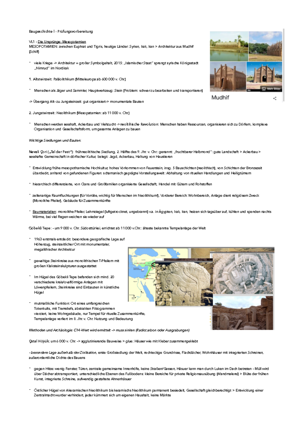 Baugeschichte l - Prüfungsvorbereitung: Wichtige Aspekte und Erkenntnisse - Document Preview