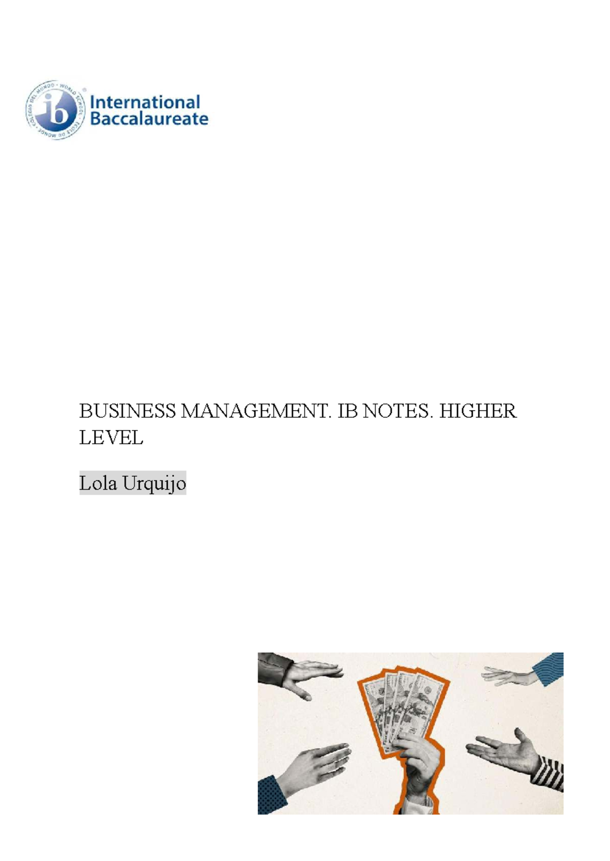 IB Business Management Notes: Unit 1 & 2 Overview - Studocu