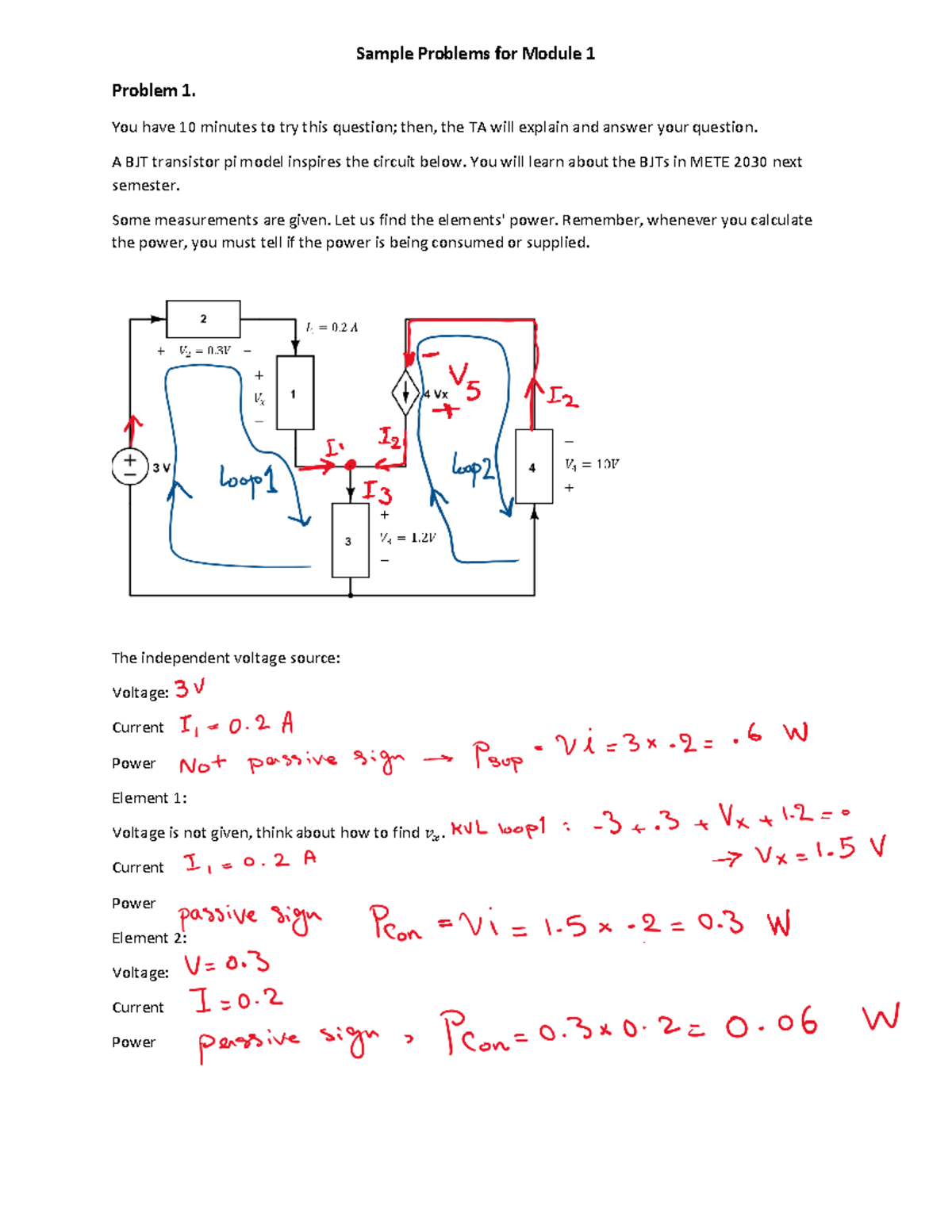 Sample Problems Solutions - METE 2030 Module 1 Basics - Studocu