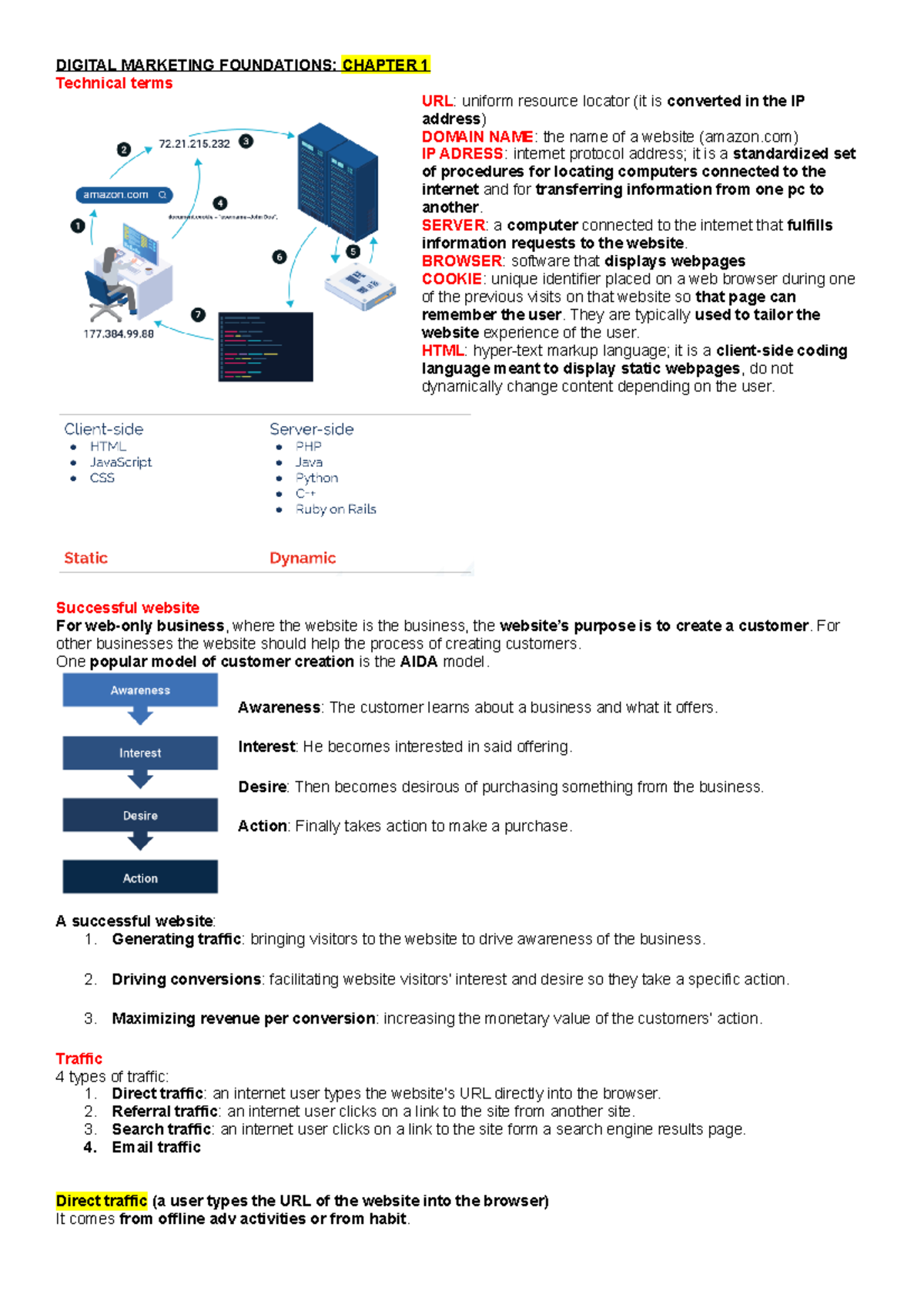 Digital Marketing - Chapter 1 Summary and Analytics Insights - Studocu