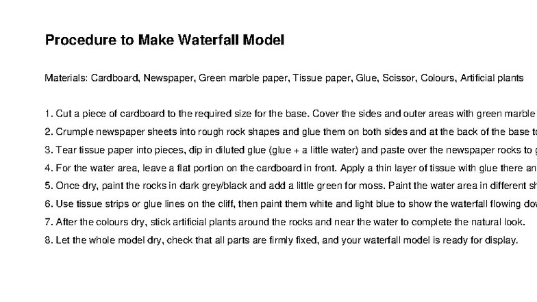 Waterfall Model Creation Procedure: Step-by-Step Guide - Studocu