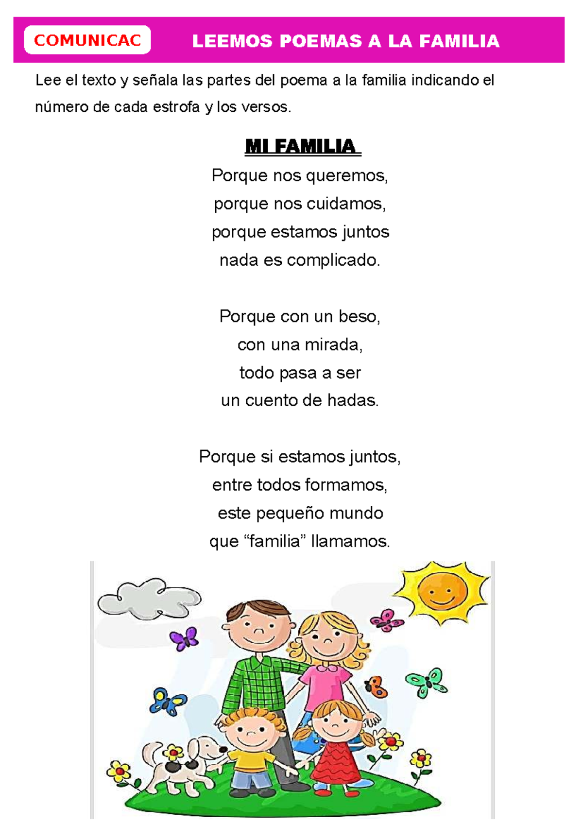Poema A Mi Familia