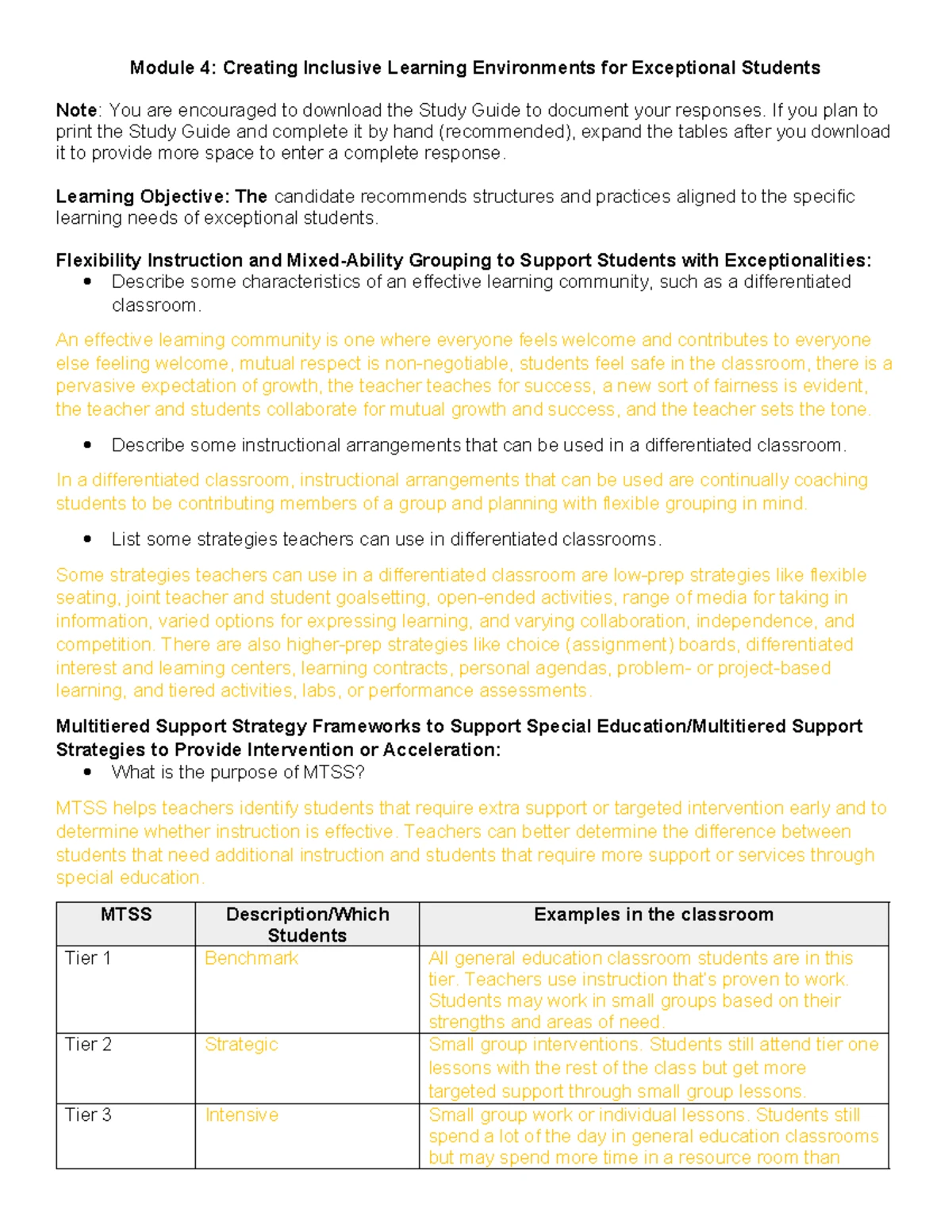D096 Mod 11 Study Guide - Best Practices for EL Instruction in ...