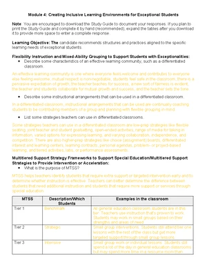 D096 Mod 7 Study Guide - Unit 4: Differentiated Instruction & UDL ...