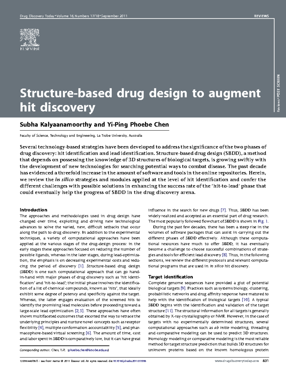 Structure-Based Drug Design: Enhancing Hit Discovery - Studocu