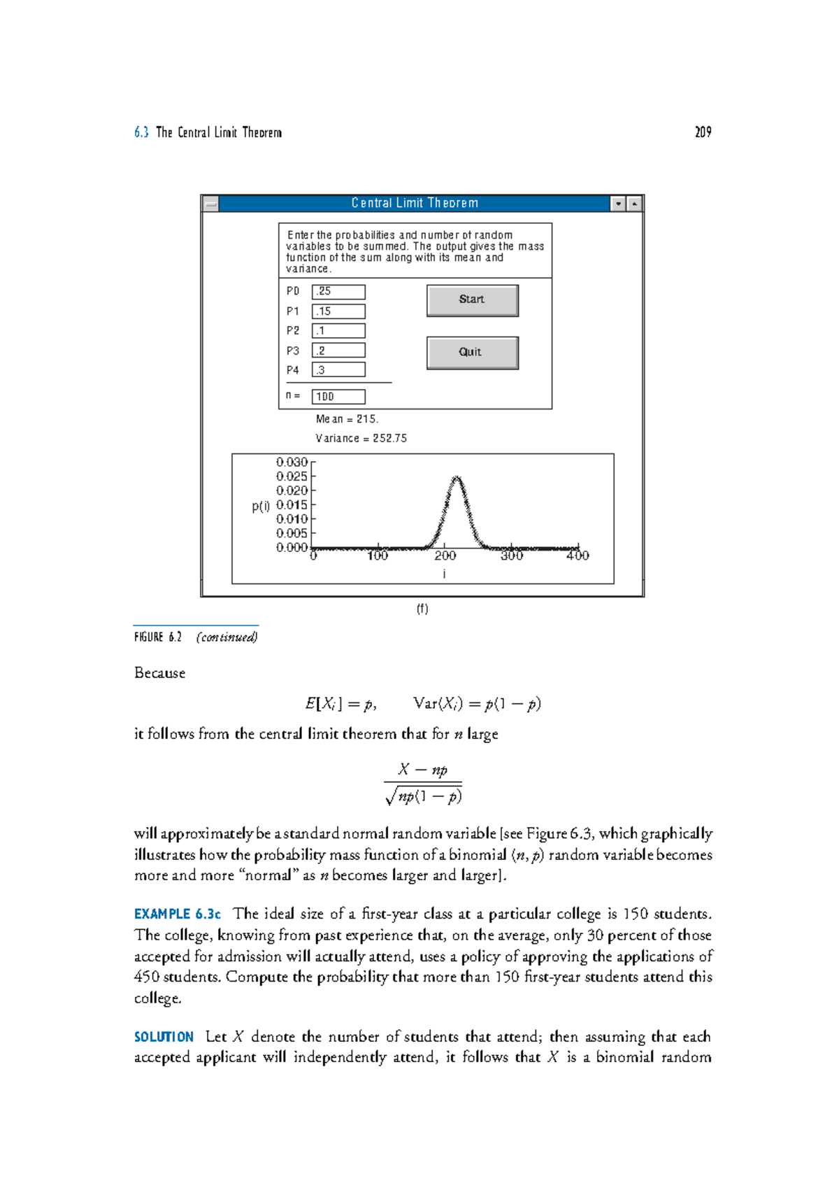 6.3 Central Limit Theorem: Probabilities & Random Variables Analysis ...