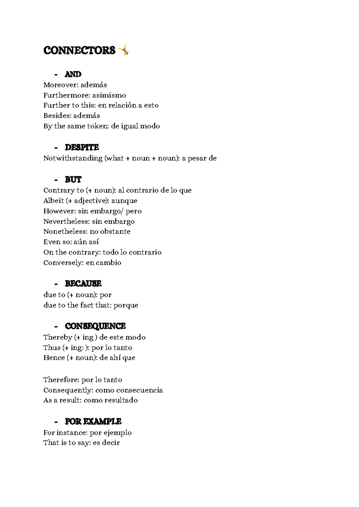 CONNECTORS: Essential Linking Words for Effective Writing (ENG 101 ...