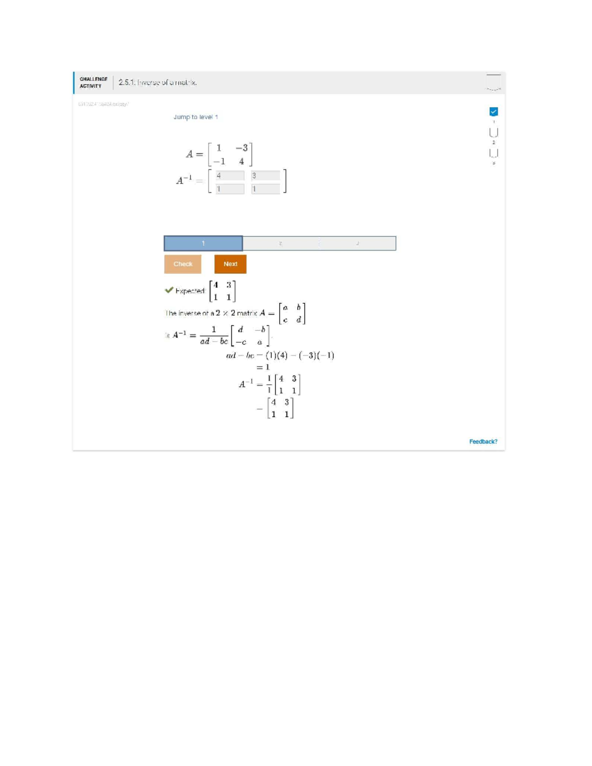 Zy Books Challenge 2.5.1: Inverse of a 2x2 Matrix Explained - Studocu
