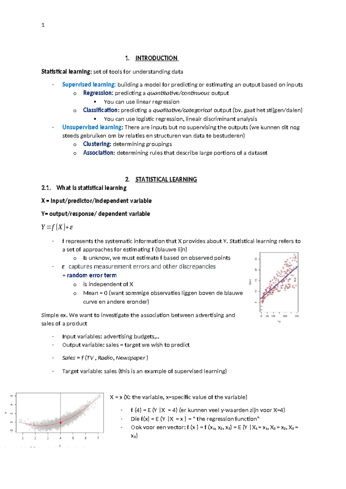 Statistical Learning Overview: Key Concepts and Techniques (DAT101 ...