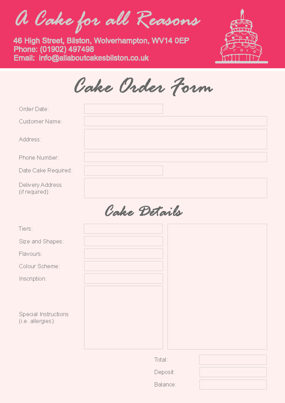 cake-order-form-template-pdf-hotel-management-inscription-special-instructions-i-allergies-studocu