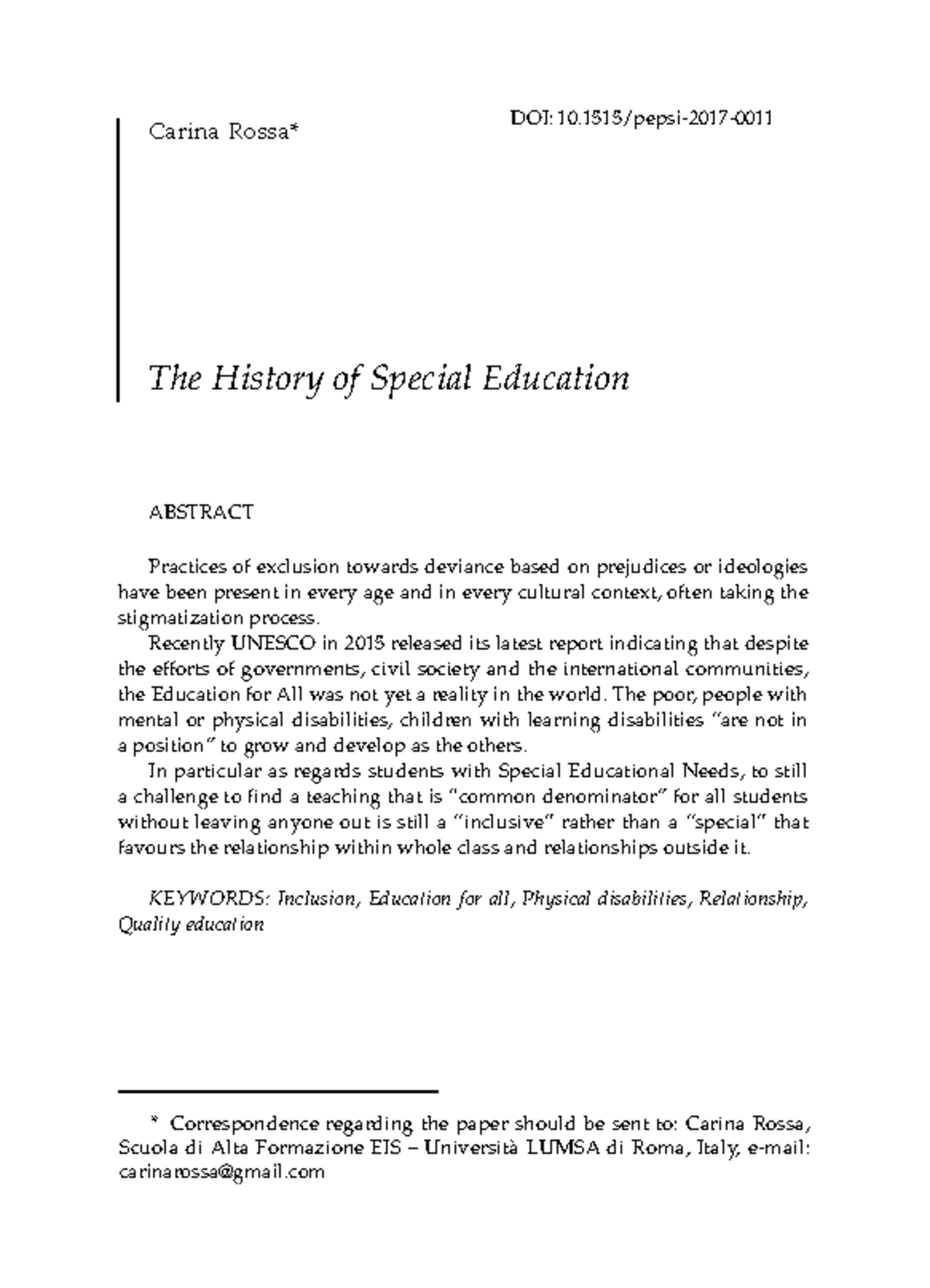 HIST 739: The Evolution of Special Education and Inclusion Practices ...