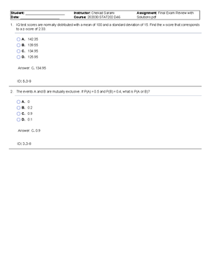 [Solved] Decide whether the random variable x is discrete or continuous ...