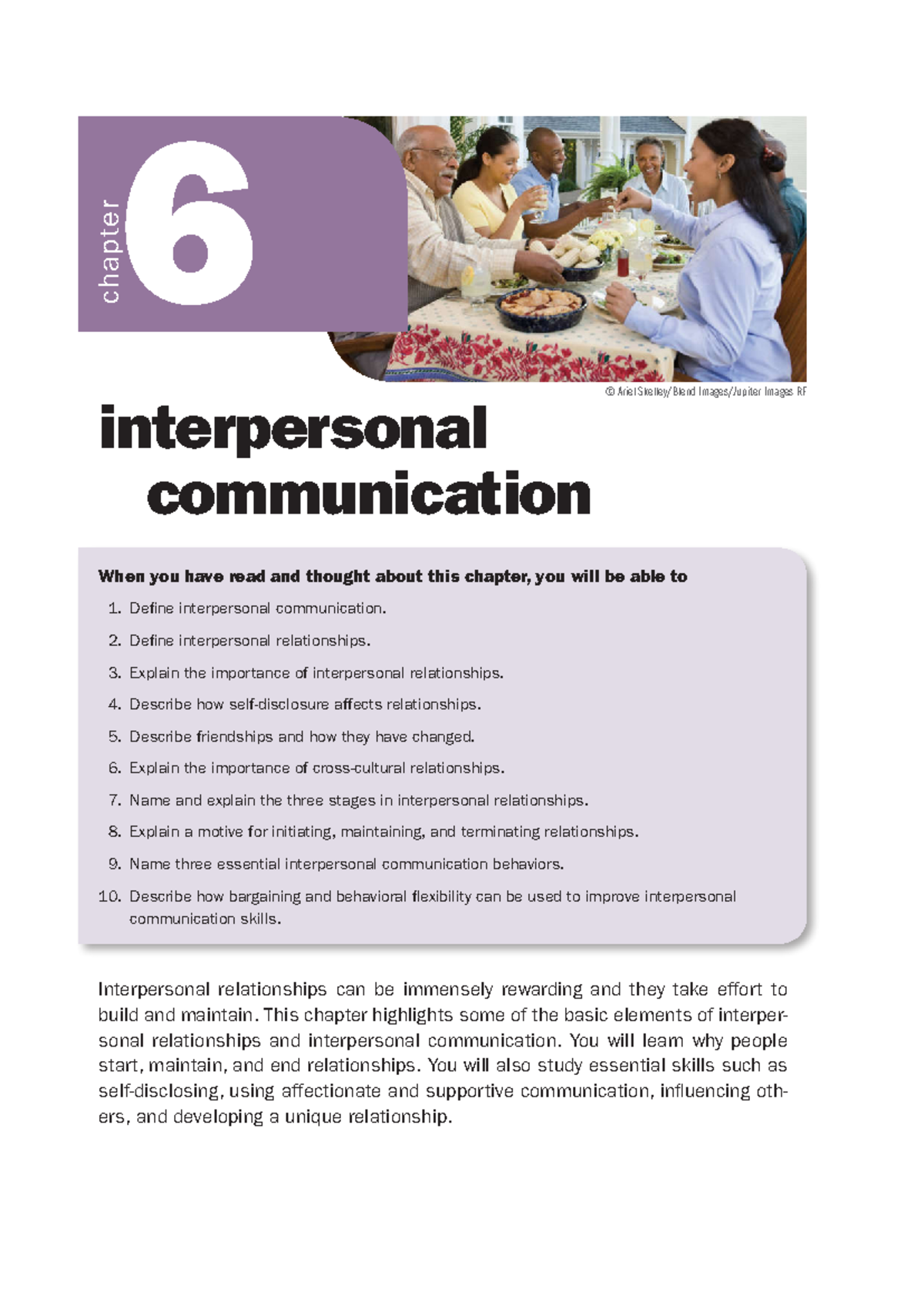 Chapter 6: Interpersonal Communication Insights - Human Communication ...