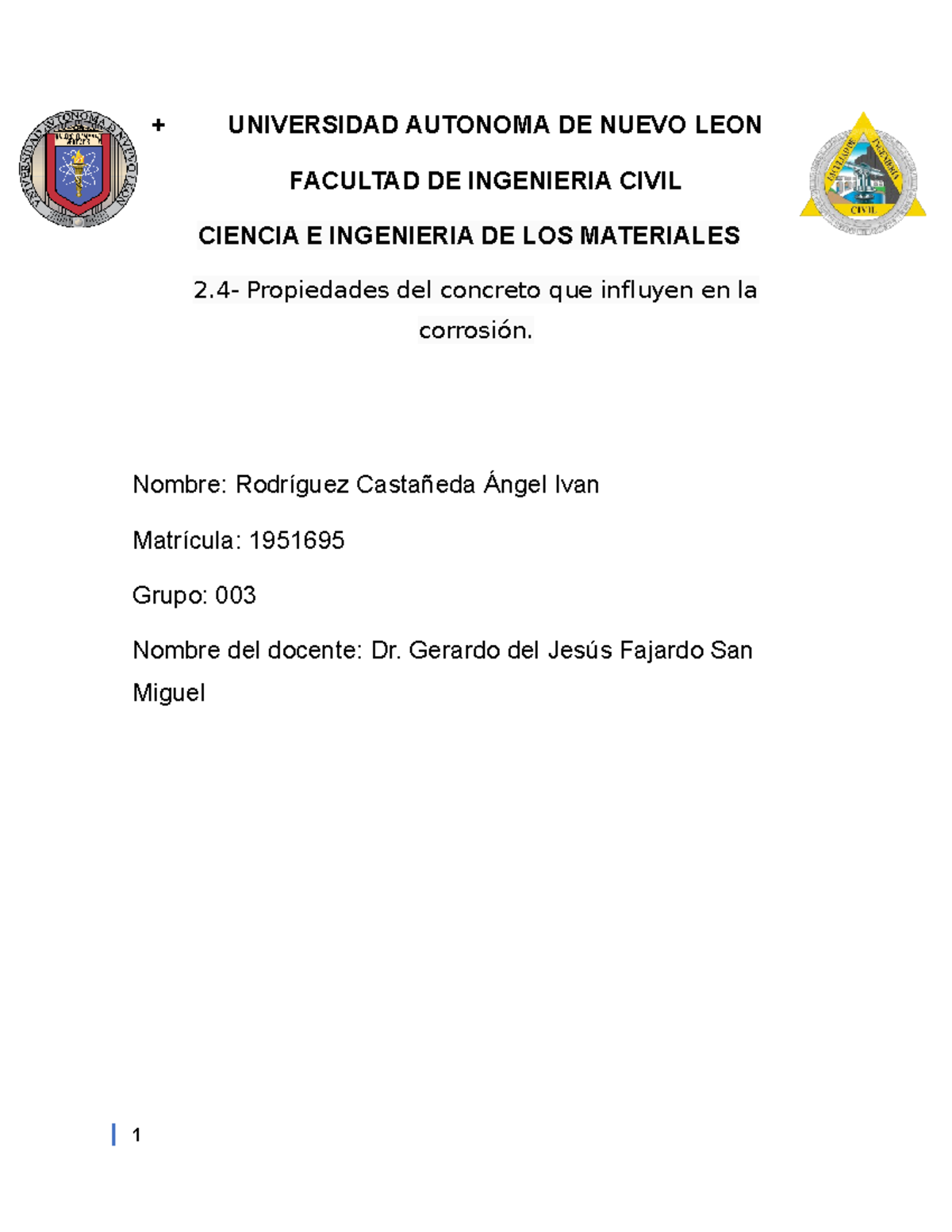 Evidencia 2.4 fase 2 - + UNIVERSIDAD AUTONOMA DE NUEVO LEON FACULTAD DE ...