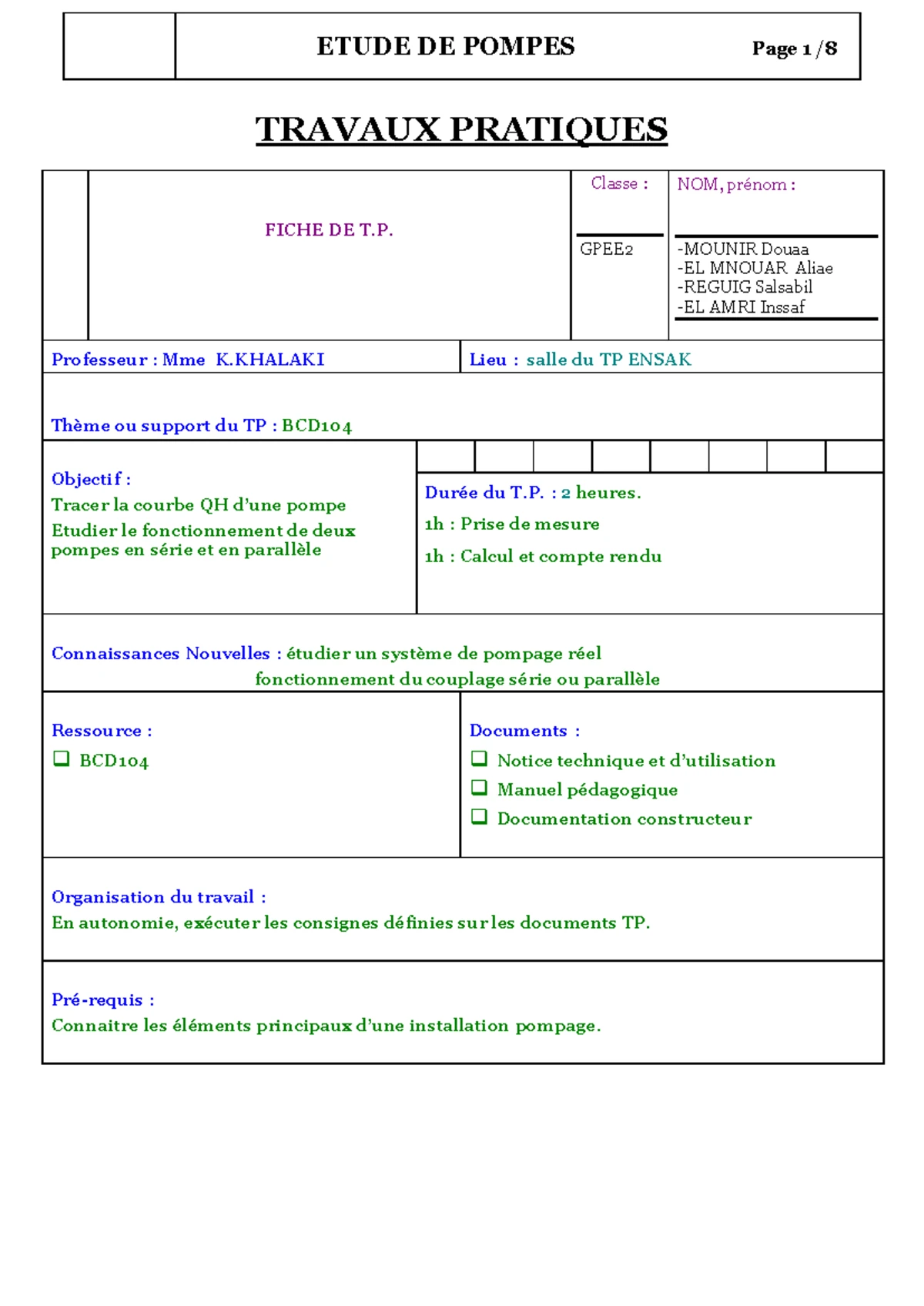 TP1 Fortran GPEE: Initiation et Compilation des Programmes - Studocu
