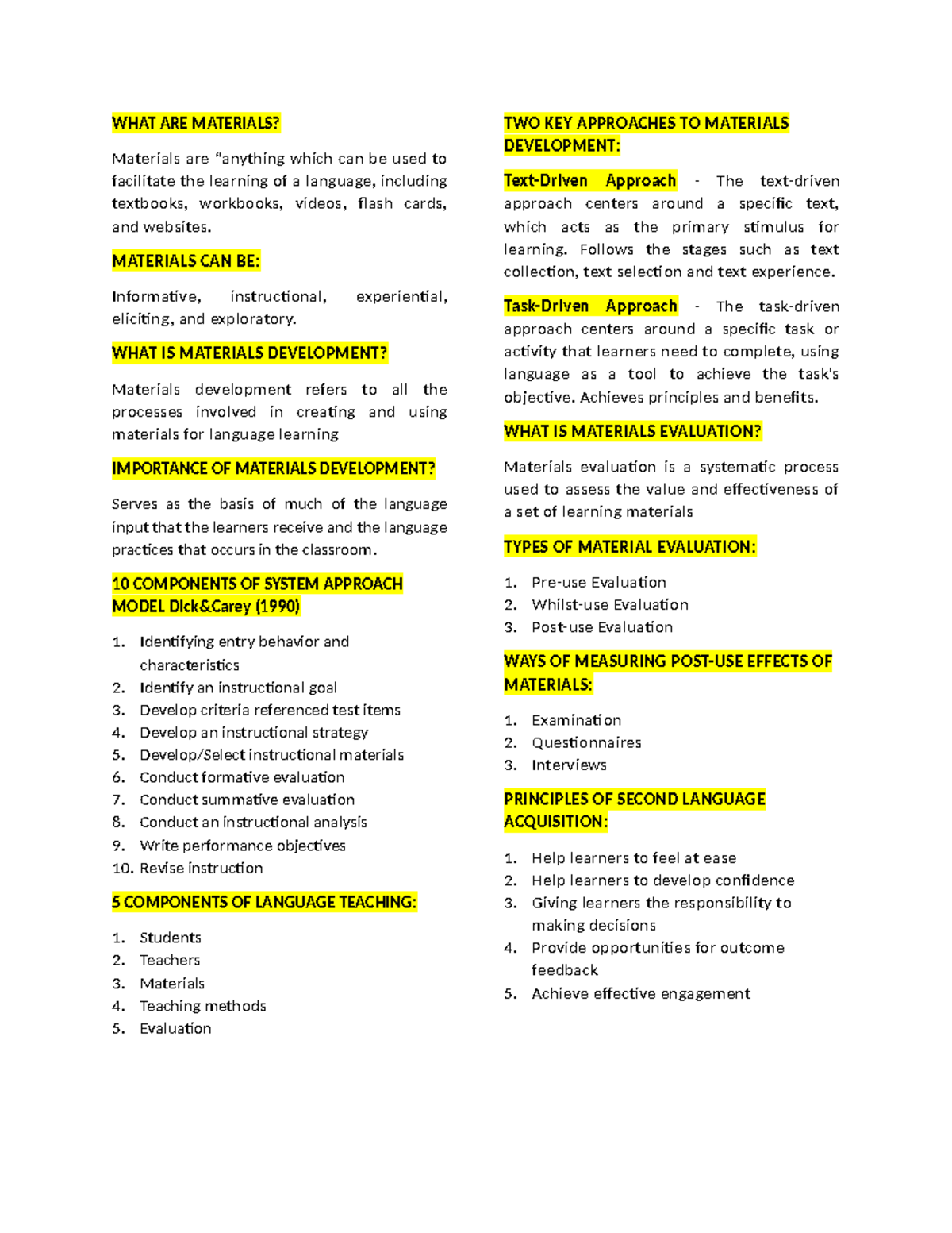 Instructional Materials Review: Key Concepts & Development Strategies ...