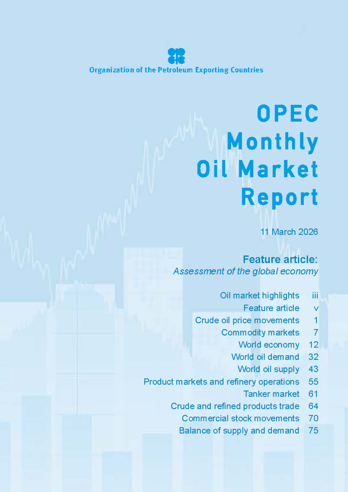 OPEC MOMR March 2026: Global Oil Market Insights and Economic ...