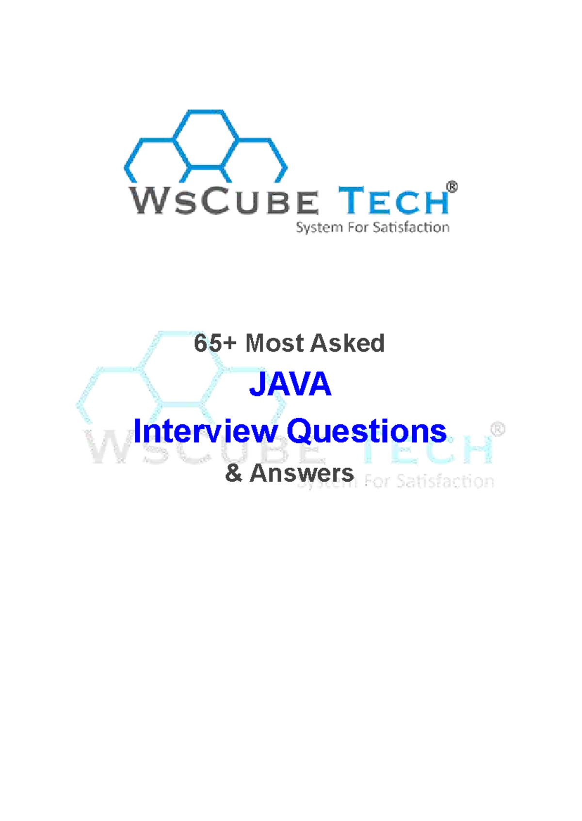 Java Interview Questions & Answers for Beginners - PDF Download - Studocu