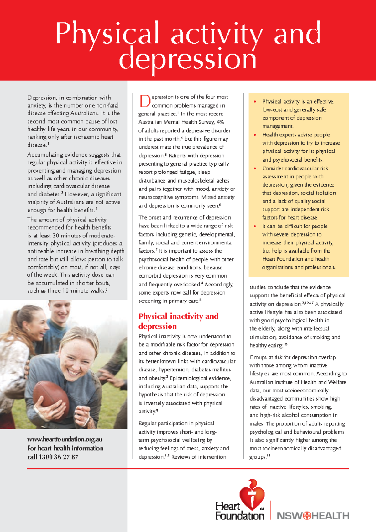 Physical Activity and Depression 1 - Physical activity and depression ...