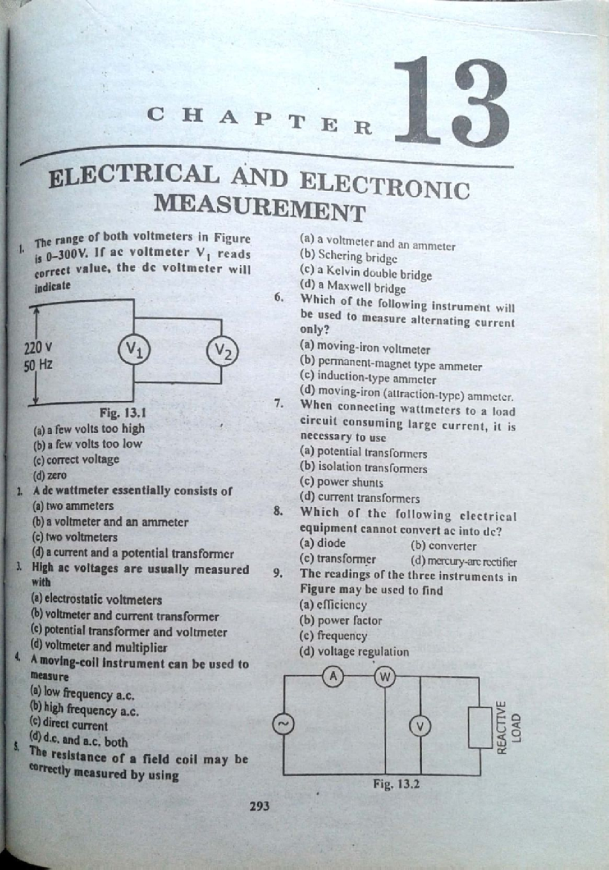 Chapter 13 & 14 - Electrical and Electronic Measurement Notes - Studocu