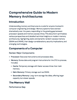 Comprehensive Guide on Cache Optimization Techniques for CS 101 - Studocu