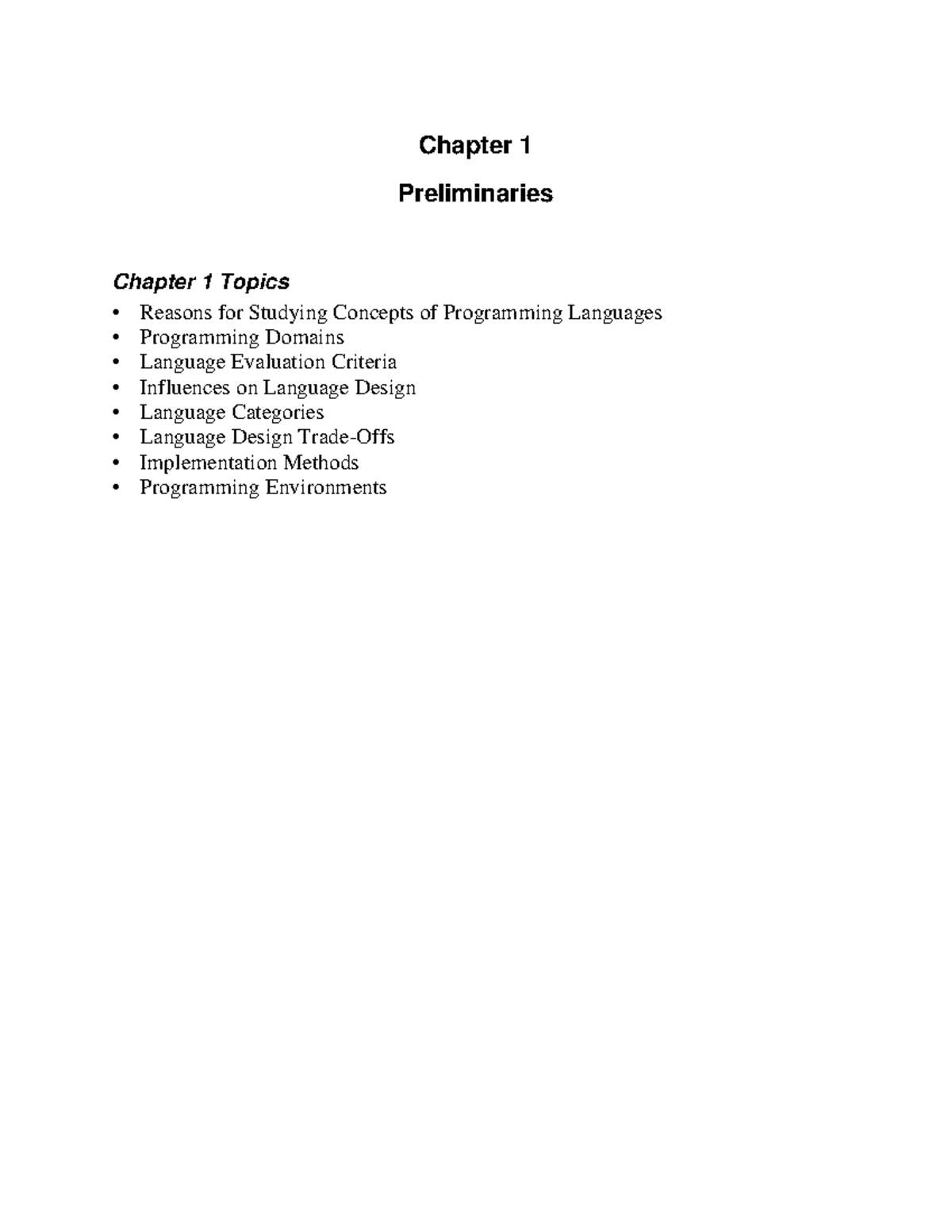 CMPS401Class Notes Chap 01 - Chapter 1 Preliminaries Chapter 1 Topics ï ...