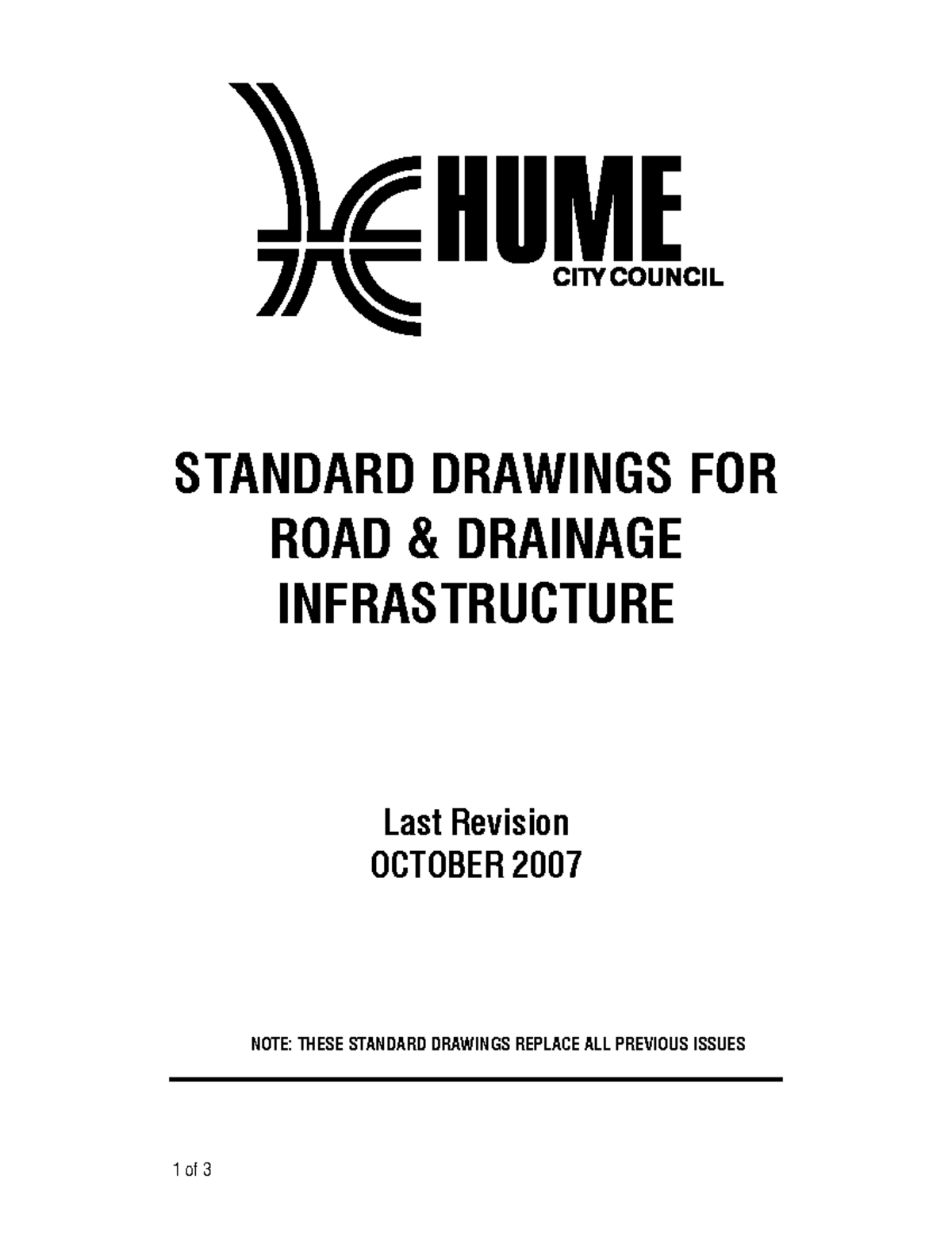 Road and Drainage Standard Drawings (Rev. Oct 2007) - Studocu