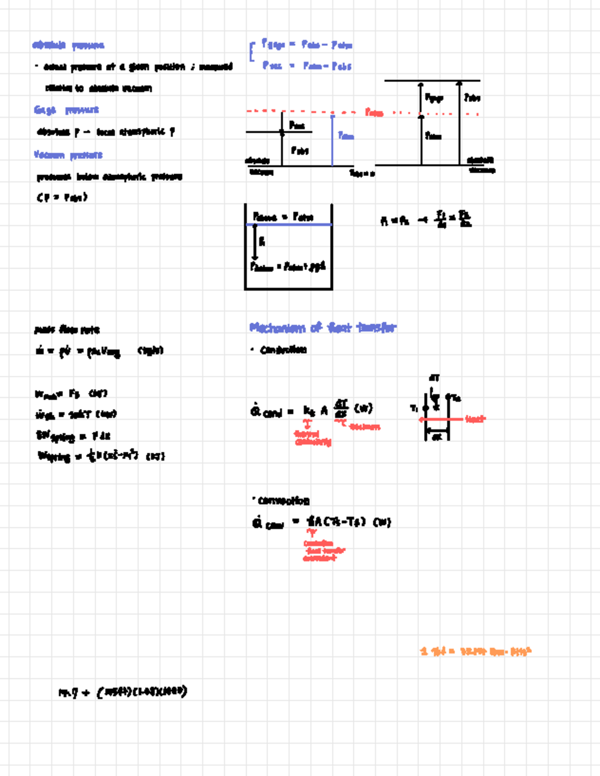 Thermodynamics Concepts: Pressure, Heat Transfer & Energy Balance - Studocu