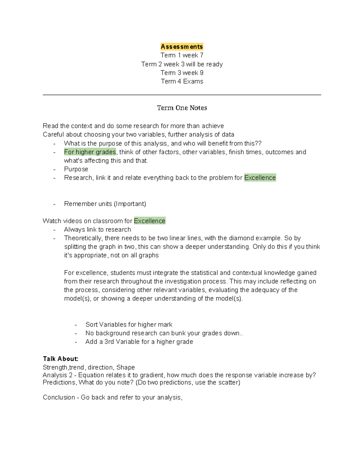 Stats 300: Term 1-4 Exam Prep & Bivariate Data Analysis Notes - Studocu