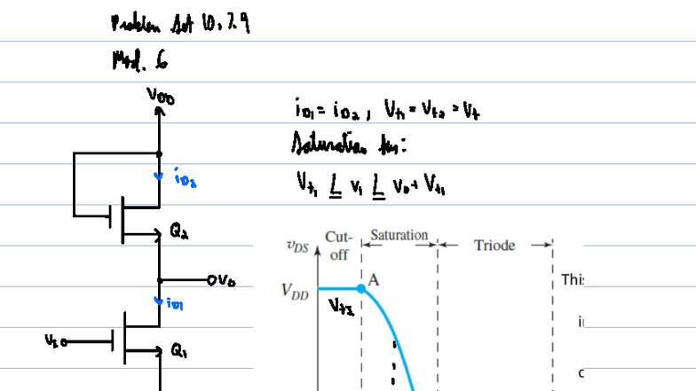 Problem Set 10: MOSFET Load Analysis and Solutions - Studocu
