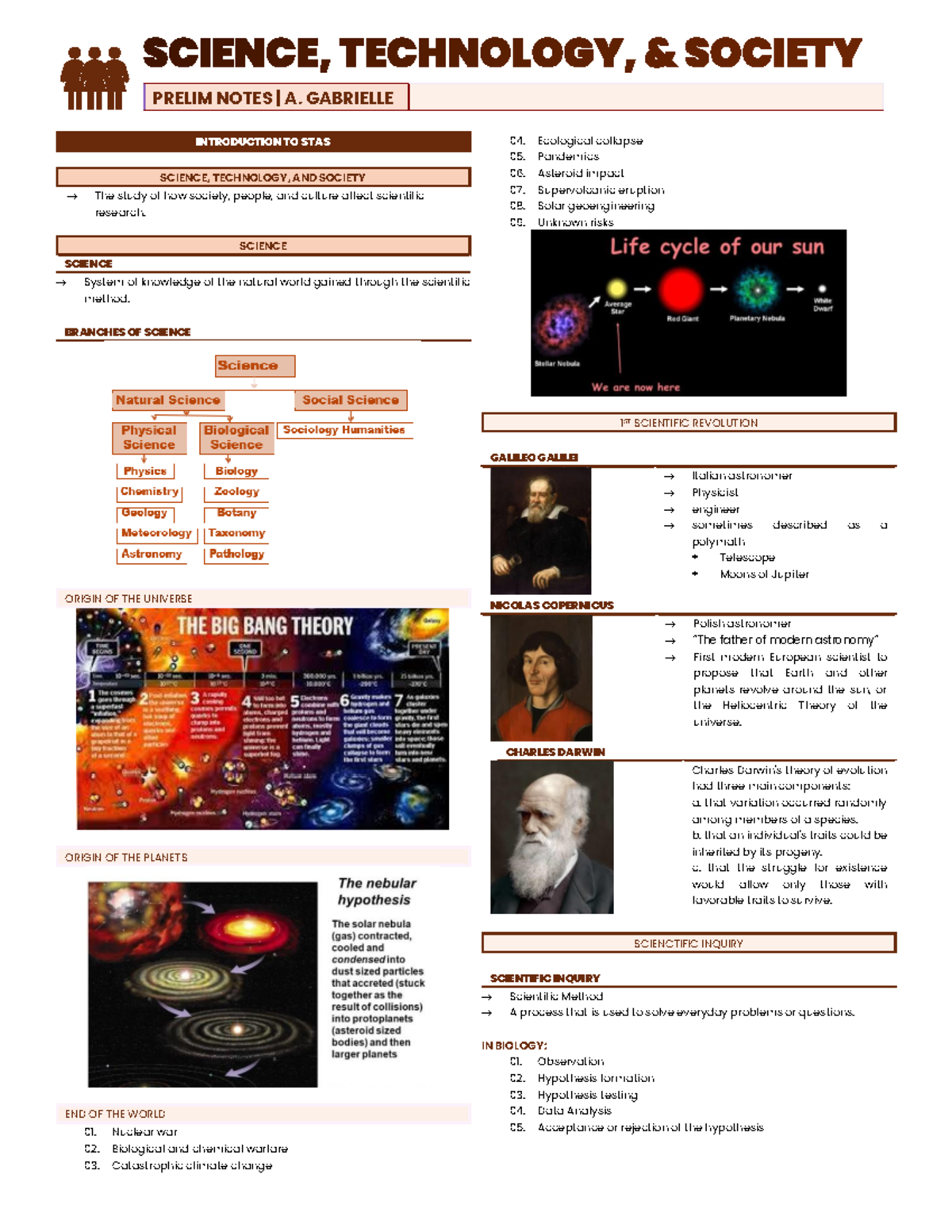 STAS111 - Prelim Notes on Science, Technology, and Society - Studocu