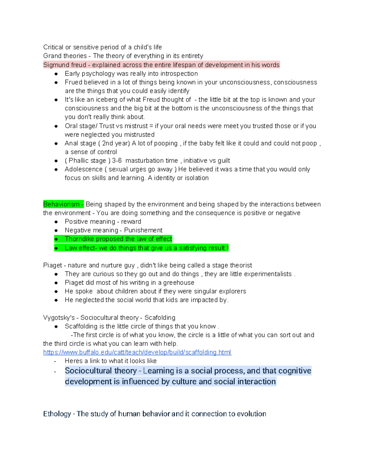 Psychological Theories on Child Development: Key Concepts ...