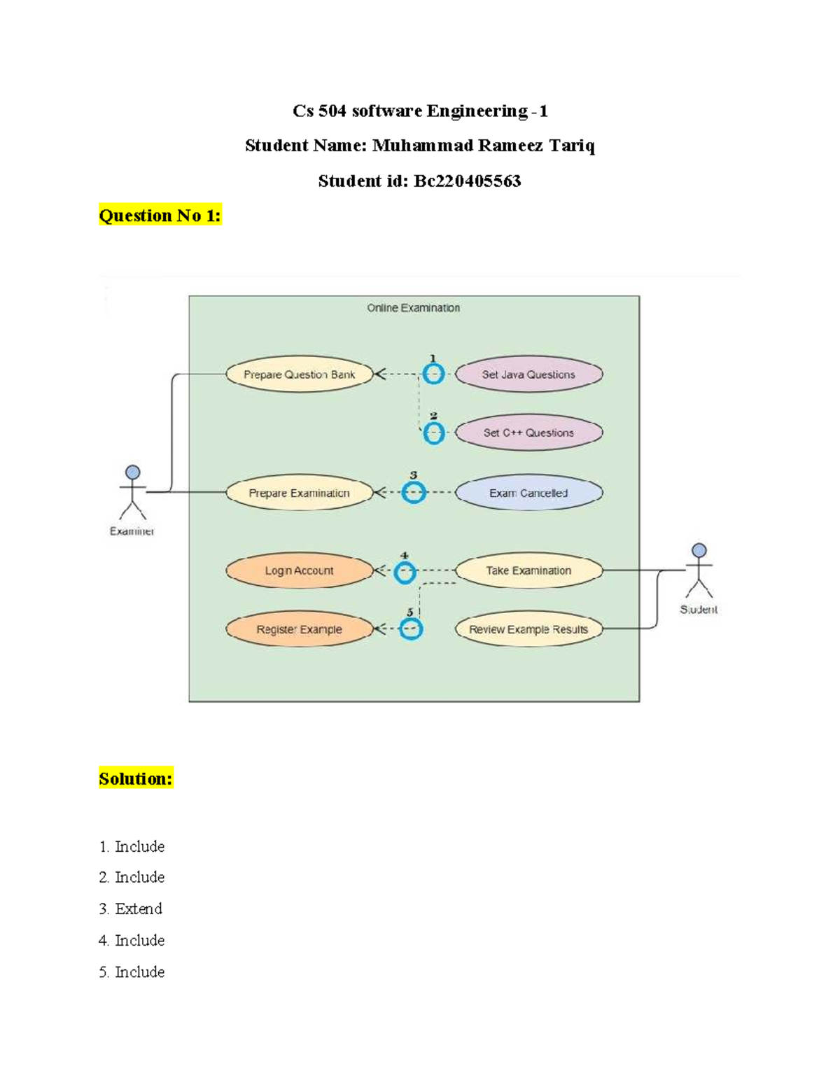 Cs 504 software Engineering bc220405563 - Cs 504 software Engineering ...