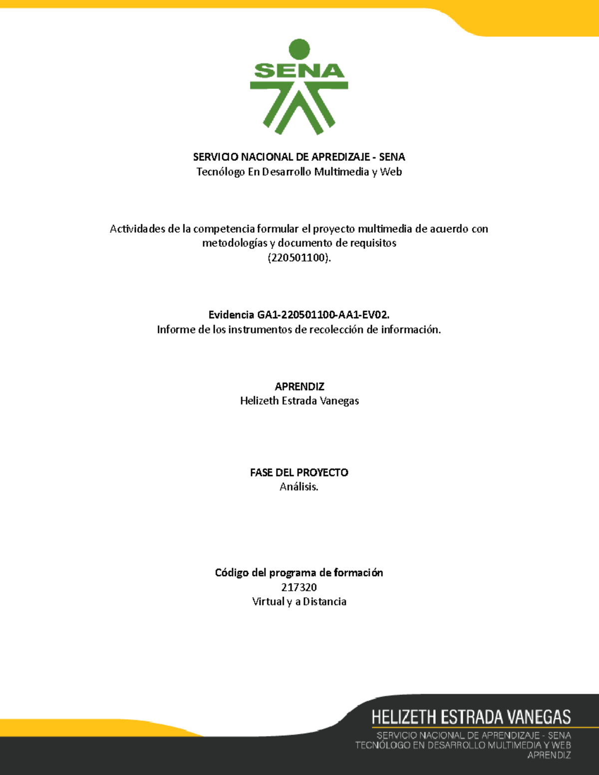 Evidencia GA1-220501100-AA1-EV02: Informe sobre Recolección de Información - Document Preview