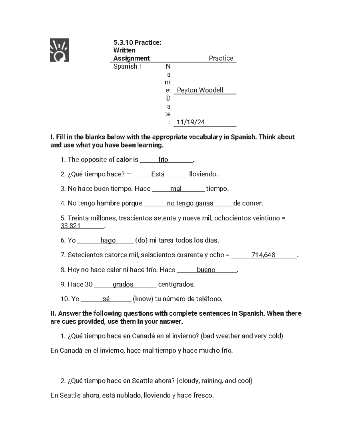 5.3.10 Practice - Written Assignment (Practice) - 5.3 Practice: Written ...