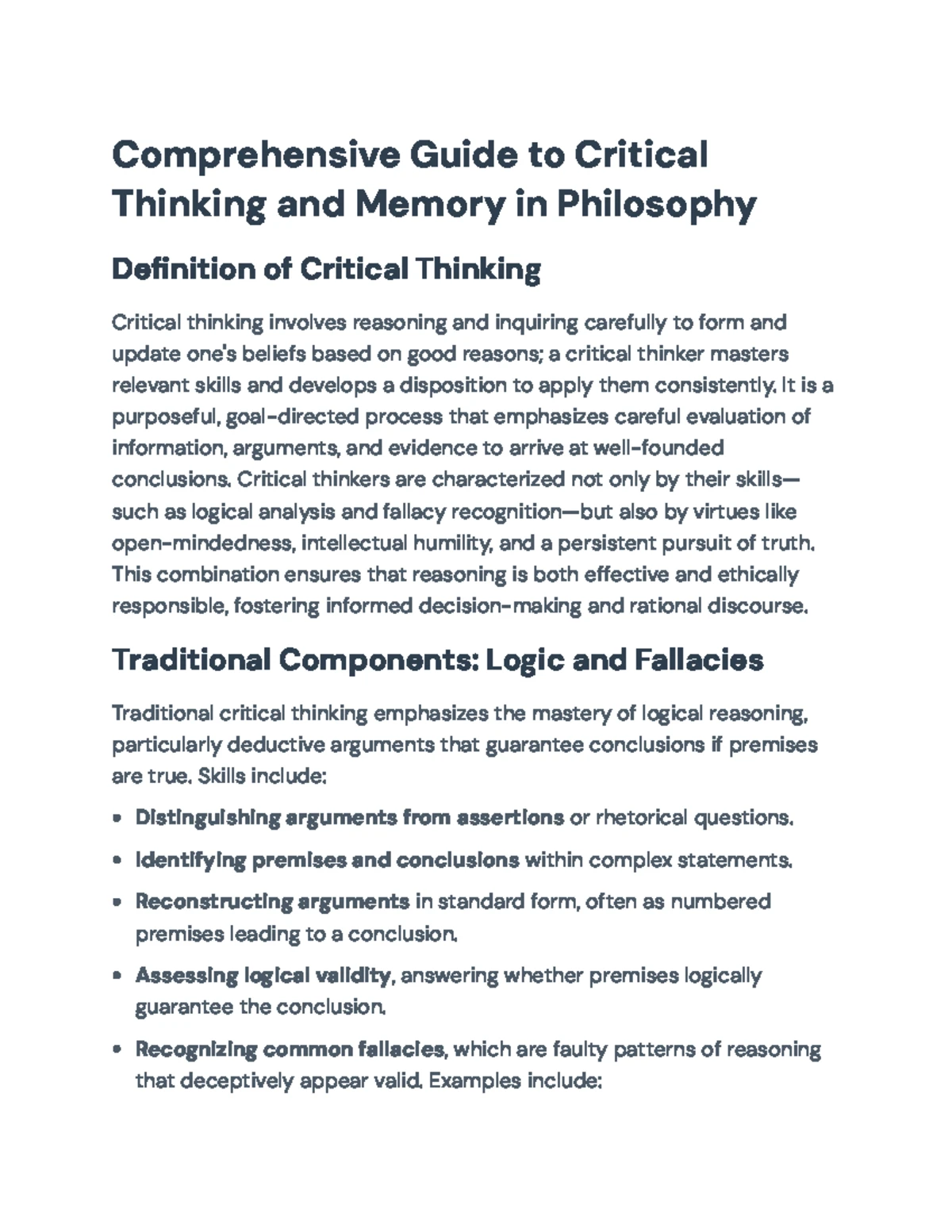 Philosophical Theories of Episodic Memory: An Overview (PHIL 101) - Studocu