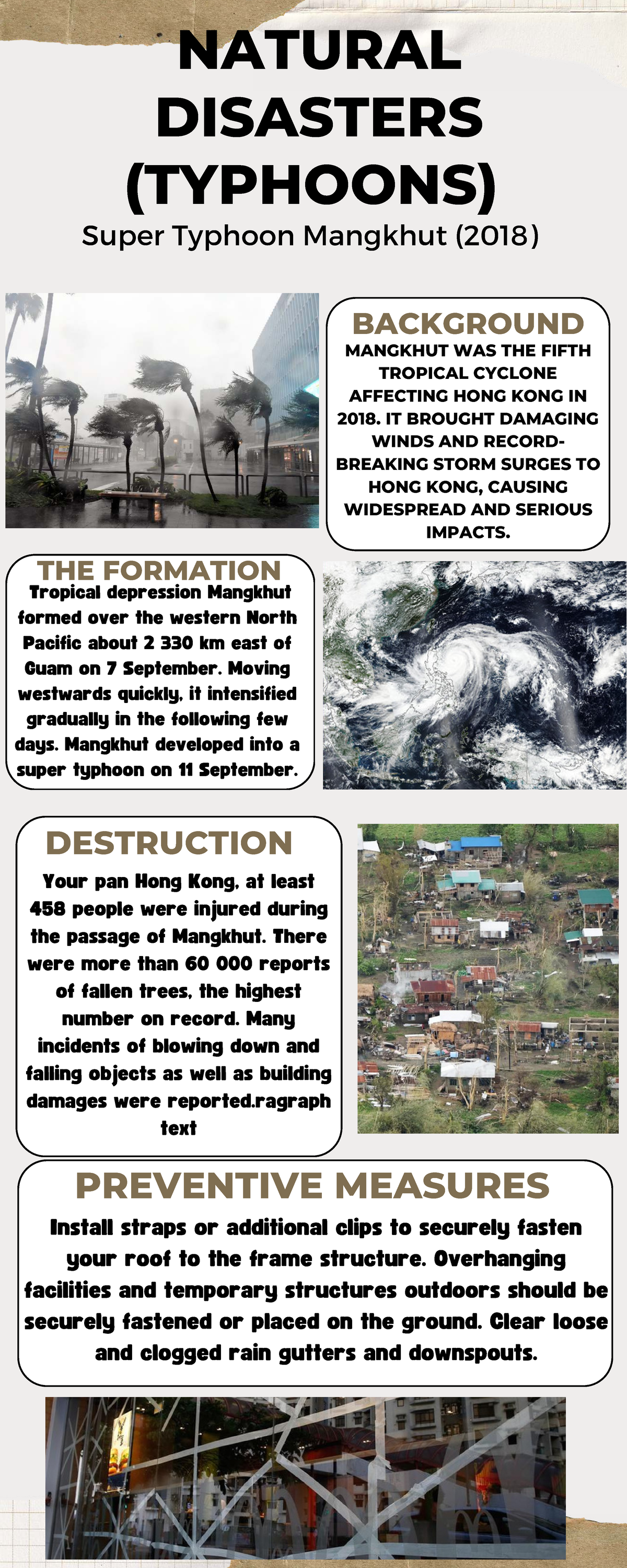 Natural Disasters Case Study: Super Typhoon Mangkhut (2018) - Studocu