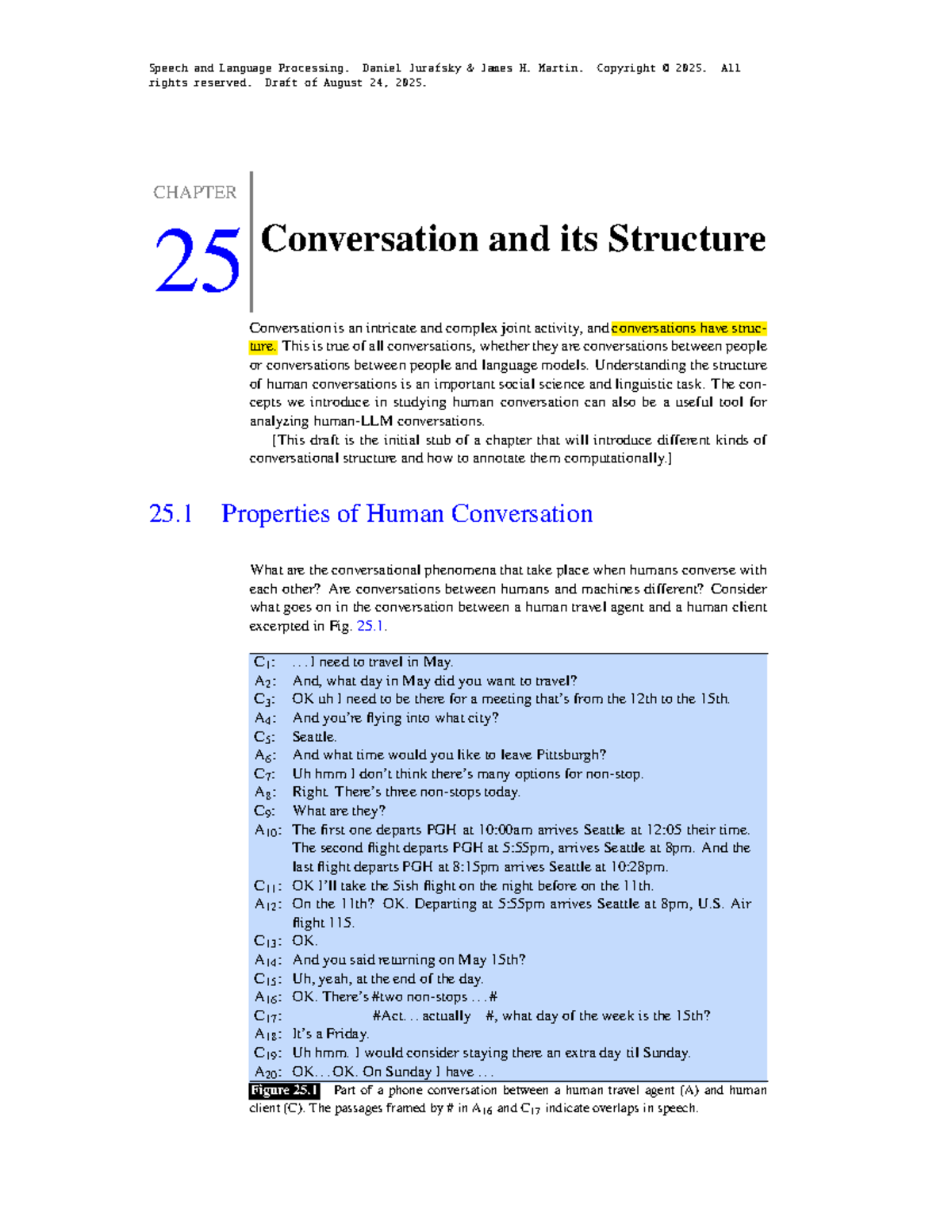 25 - Summary of Chapter 25: Conversation and its Structure - Studocu