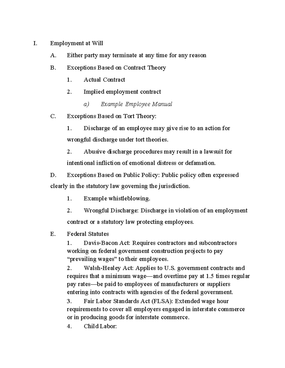 Employment Discrimination Laws & Protections Overview (LAW 101) - Studocu