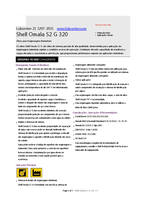 Shell Omala S2 G 220 Technical Data Sheet for Industrial Gear Oils ...