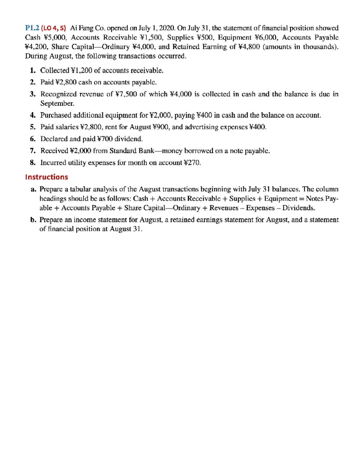 EX B1 - Financial Analysis and Statements Preparation - Studocu
