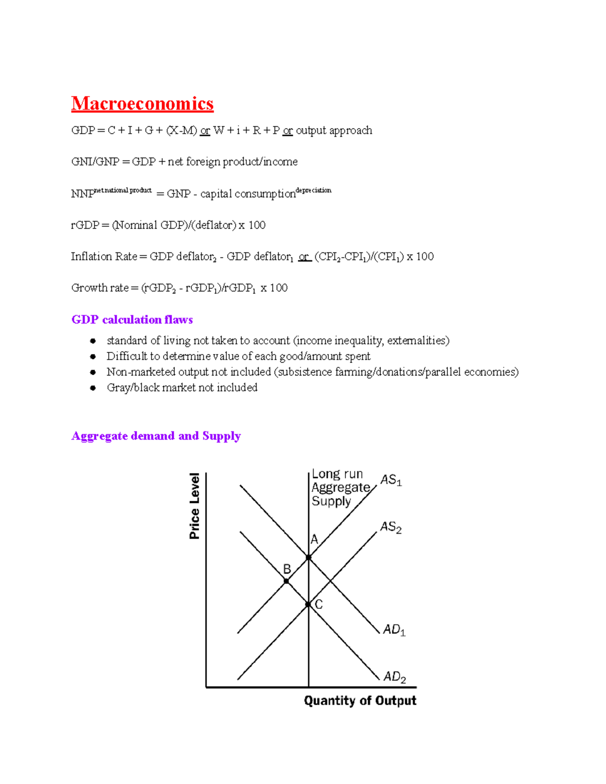 Econ 101: GDP, GNP, and Economic Factors Analysis Notes - Studocu